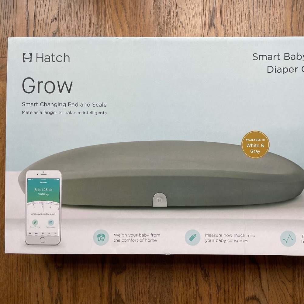 Hatch Grow smart changing pad and scale